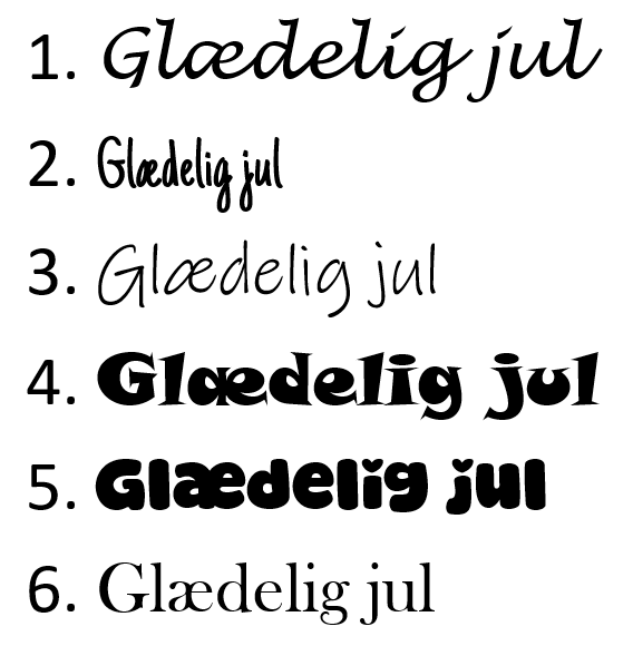 Juleophæng - personligt